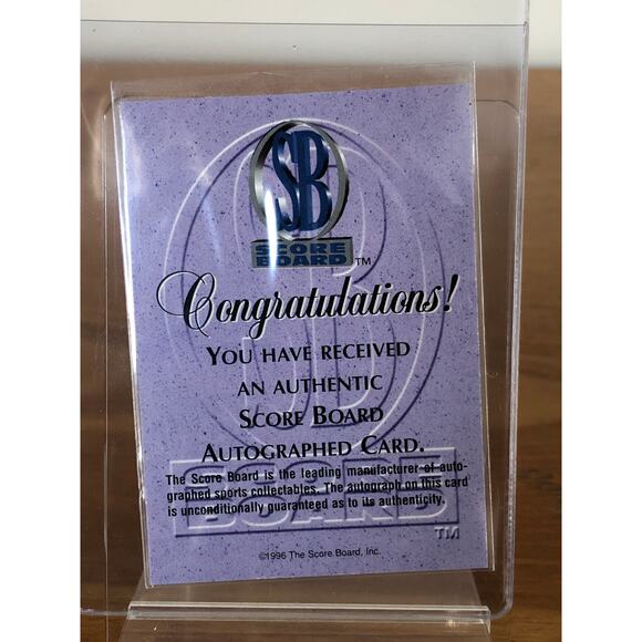 1996 Score Board Gold Foil Autographs Sergei Samsonov /350 PSA 6 Auto 10 Pop 1 - Picture 6 of 6